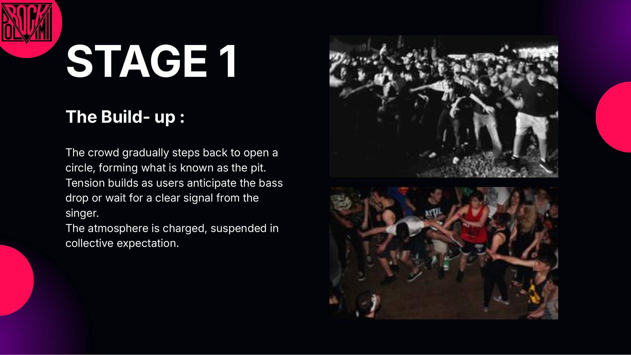 Moshpit 体验阶段与研究页面